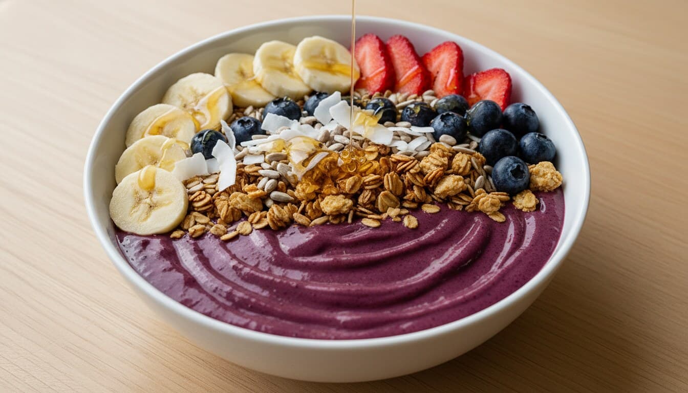 Açaí bowl pronto a servir — Amazing Açaí